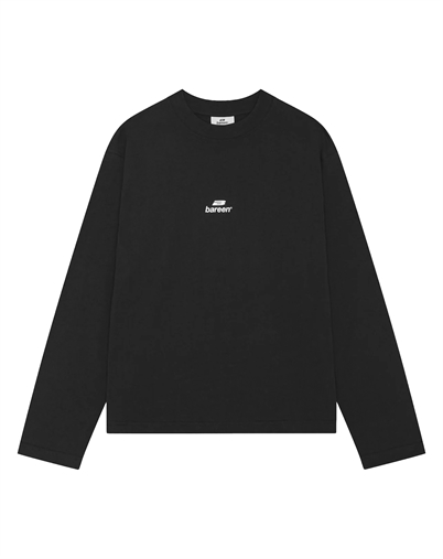 Bareen - Oversized Logo Longsleeve T-shirt - Black